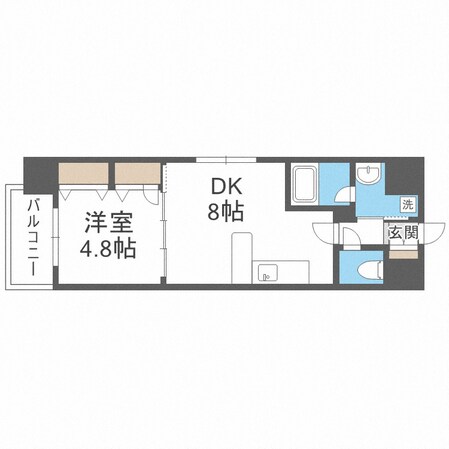 レジディア京町堀の物件間取画像